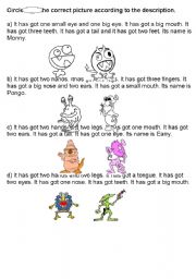 English Worksheet: has got/ have got