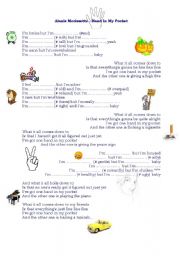 English Worksheet: Hand in my pocket - listening/ song