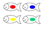 English Worksheet: What color is the fish?