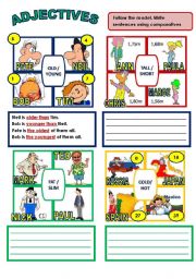 English Worksheet: ADJECTIVES