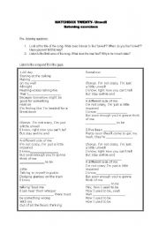 English Worksheet: Matchbox Twenty song