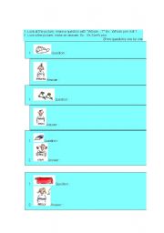 English Worksheet: Whose exercise