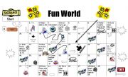 English Worksheet: Theme Park Game - Fun World