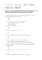 right vs left brain test (part 2) 