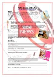 English Worksheet: BBC News Video - 50 Years of Barbie