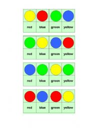 English Worksheet: Colour dominoes