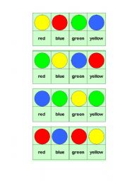 English worksheet: Colour dominoes