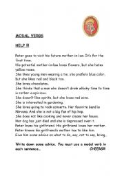 English Worksheet: MODAL VERBS - MOTHER-IN-LAW