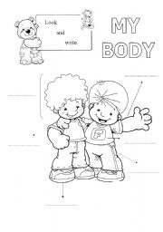 English Worksheet: My Body