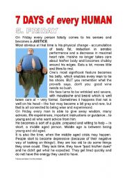 English Worksheet: SEVEN STAGES OF A MAN #5