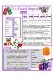 English Worksheet: Shopping vocabulary