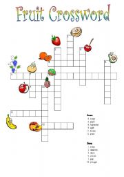 Fruit Crossword