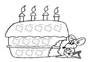 English Worksheet: birthday cake