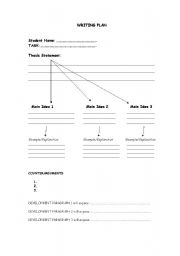 English Worksheet: WRITING PLAN