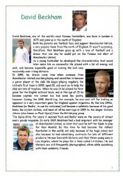 English Worksheet: david beckham