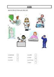 English worksheet: occupations