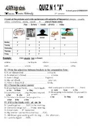 English Worksheet: grammar quiz