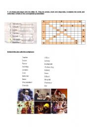 English Worksheet: Jobs and Workplaces