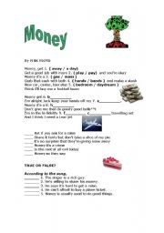 English Worksheet: Money - Pink Floyd Song