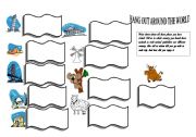 English Worksheet: Hang out around the world
