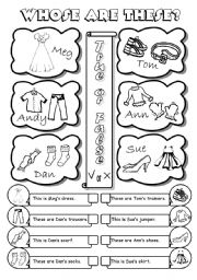 English Worksheet: The 