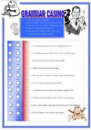 English Worksheet: Grammar Casino: Causative