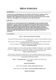 English worksheet: NAtive Americans