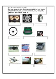 Car parts vocabulary