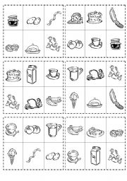 FOOD BINGO GAME