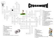 English Worksheet: Crossword