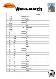 English worksheet: Vocabulay