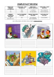 English Worksheet: SIMPLE PAST REVIEW