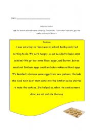 English Worksheet: Editing Worksheet