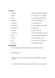 English Worksheet: Three Kings Video Worksheet