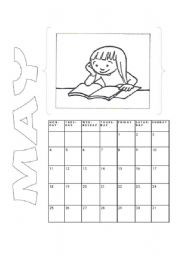 English Worksheet: Calendar (2/4)