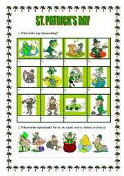 English Worksheet: LEPRECHAUN -ST.PATRICKS DAY