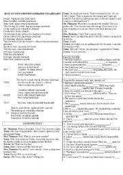 English Worksheet: SPOT ON UNIT 8 INTRO WORKSHEET