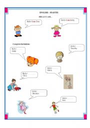 English worksheet: English- Starter