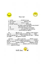 English Worksheet: Present Simple or Present Continuous