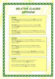 Defining Relative Clauses