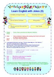 English Worksheet: Learn English with Jokes (II)