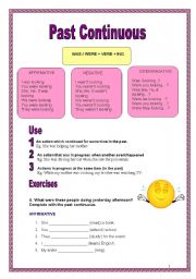 English Worksheet: Past Continuous (07.02.09)