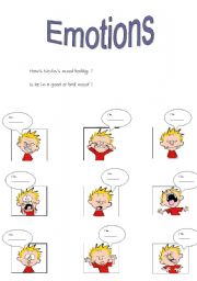 English Worksheet: Emotions