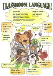 CLASSROOM LANGUAGE POSTER!