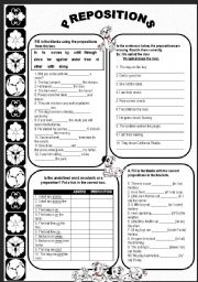 English Worksheet: Prepositions