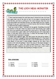 English Worksheet: Reading Comprehension