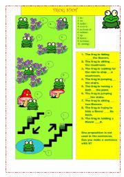 English Worksheet: Frog Spot