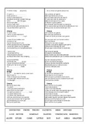 English Worksheet: Song - If I were a boy - Beyonc 