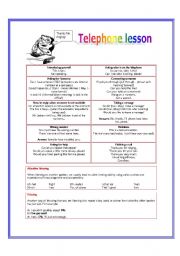 Telephone lesson