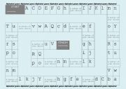 English Worksheet: Alphabet board game